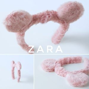 ZARA FAUX FUR EARED HEADBAND